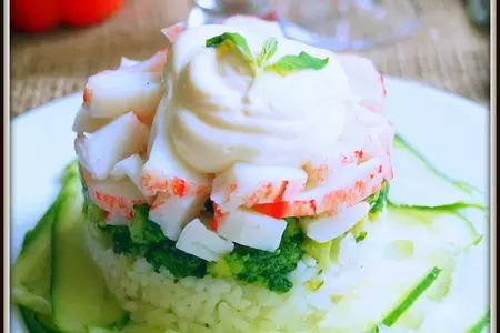 Салат с рисом и брокколи: шаг 5