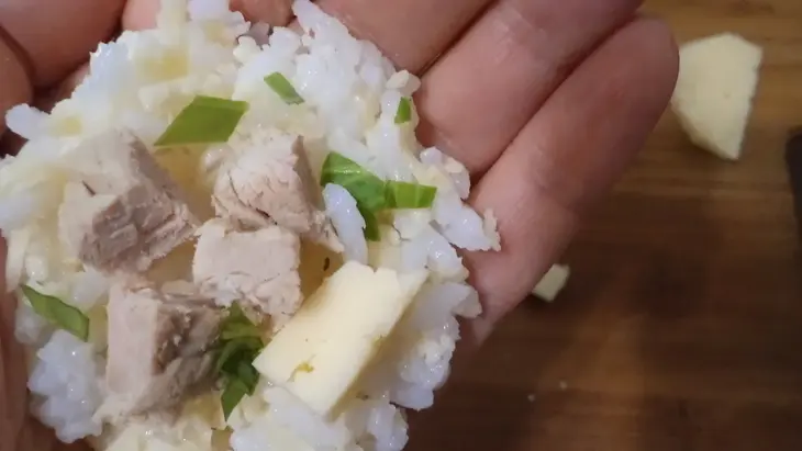 Легкий суп "осенний ноктюрн" овощной с рисово- сырными  шариками с мясной начинкой.: шаг 4