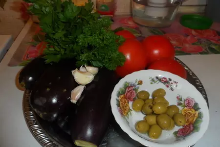 Баклажаны с томатами: шаг 1