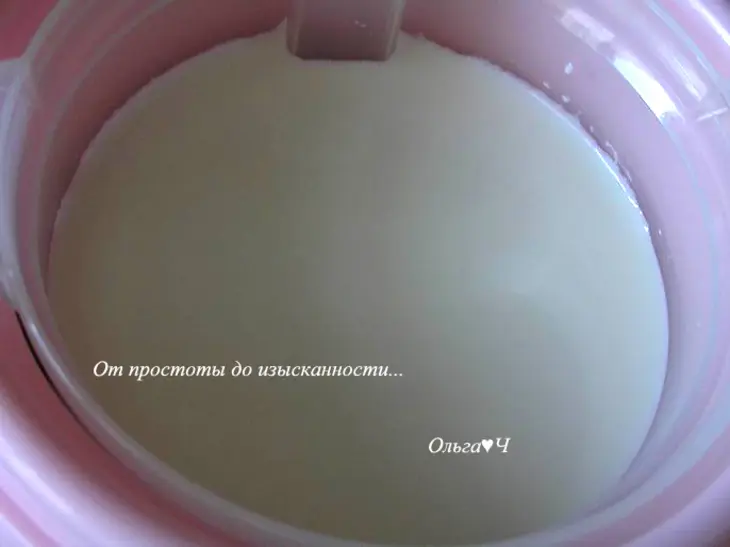 Домашний йогурт с грушей и мятным сиропом: шаг 2