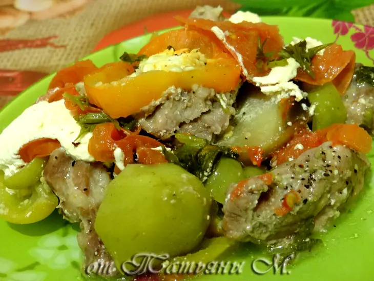 Свинина, тушеная с овощами (очень быстро и очень вкусно!): шаг 5