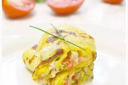 Блины с бальзамическим соусом.: шаг 5