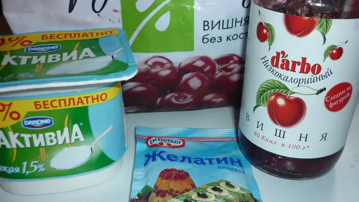 Вишневый десерт  "грация" с низкокалорийным конфитюром darbo: шаг 1