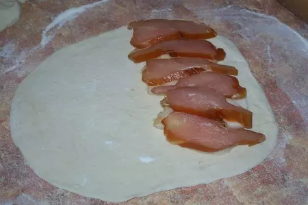 Фокачча c грушей,копченостями и брынзой: шаг 6