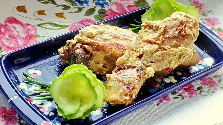 Куриные голени в ореховом соусе: шаг 8