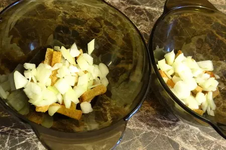 Порционный сытный салатик с морепродуктами: шаг 2