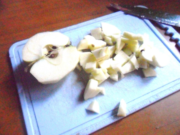 Кекс с яблоками и клюквой "осенние посиделки": шаг 4
