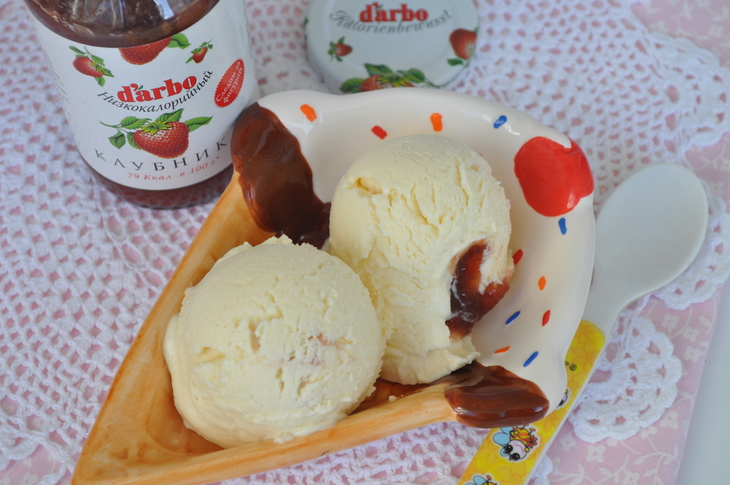 Йогуртовое мороженое с конфитюром darbo: шаг 9