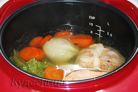 Крем-суп из сёмги с креветками : шаг 6