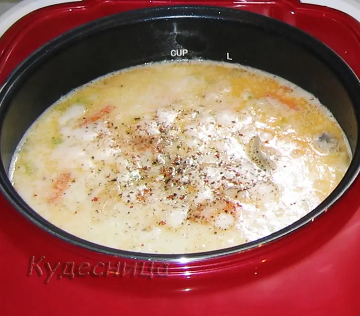 Крем-суп из сёмги с креветками: шаг 12