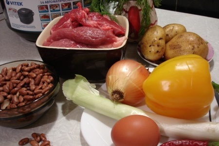Суп с красной фасолью и фрикадельками (тест-драйв vitek): шаг 2