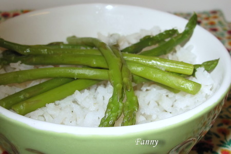 Рис с зеленой спаржей (тест-драйв): шаг 4