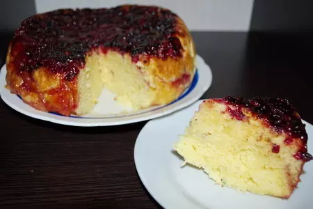 Перевернутый клюквенный пирог: шаг 6