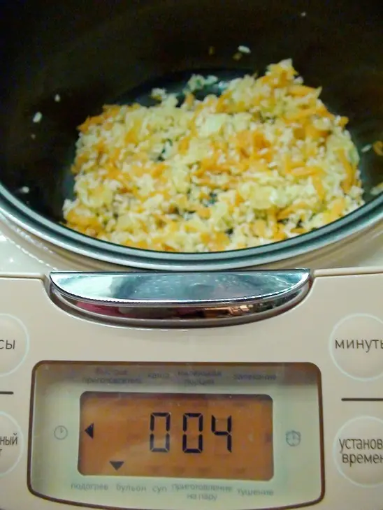 Патиссон, фаршированный рисом и овощами. тест-драйв.: шаг 4