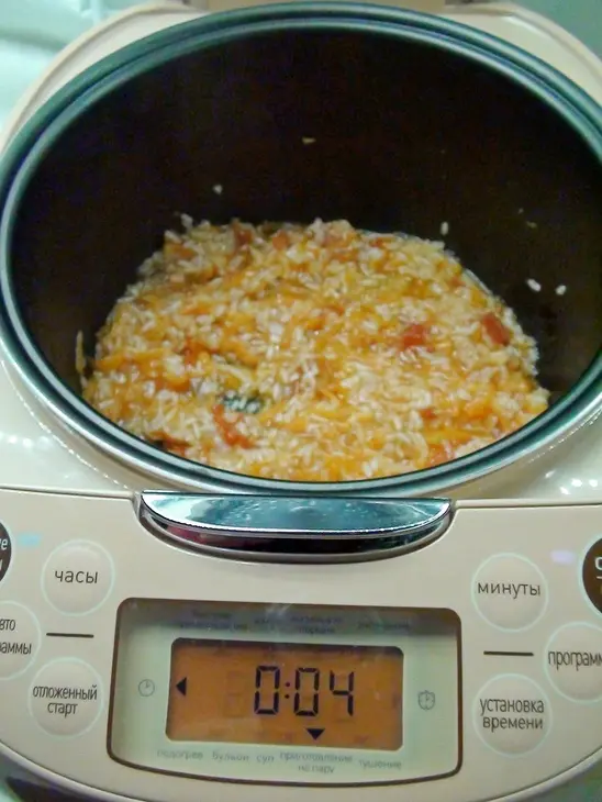 Патиссон, фаршированный рисом и овощами. тест-драйв.: шаг 5
