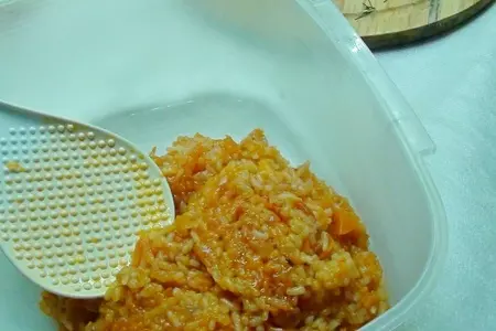 Патиссон, фаршированный рисом и овощами. тест-драйв.: шаг 6