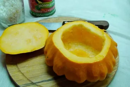 Патиссон, фаршированный рисом и овощами. тест-драйв.: шаг 7
