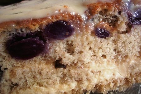 Пирог бисквитный ореховый с виноградом и белым шоколадом. тест-драйв. и-по поводу!!!: шаг 12