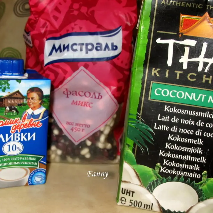 Фасоль на кокосовом молоке, гарнир (тест-драйв).: шаг 1