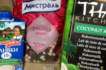 Фасоль на кокосовом молоке, гарнир (тест-драйв).: шаг 1
