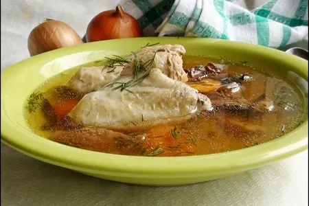 Куриный бульон с лесными грибами. тест-драйв.: шаг 8