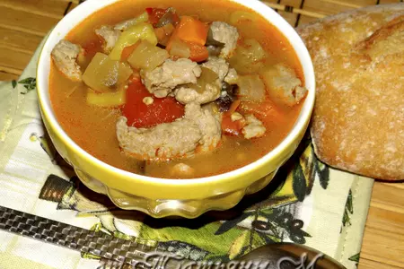Подлива горчичная с фаршем и овощами (тест-драйв vitek): шаг 8