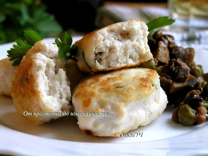 Морбиделле из курицы с шампиньонами и горошком от в. бонтемпи: шаг 8
