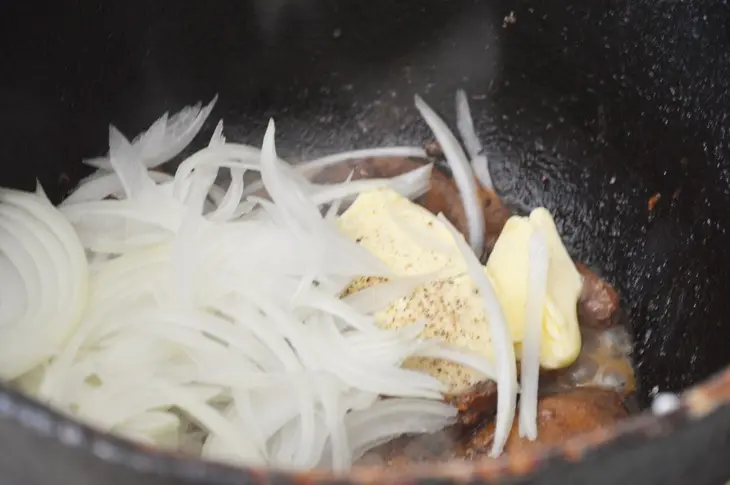 Паштет из куриной печени с коньяком.: шаг 2