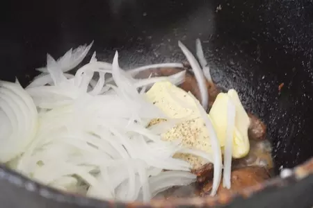 Паштет из куриной печени с коньяком.: шаг 2