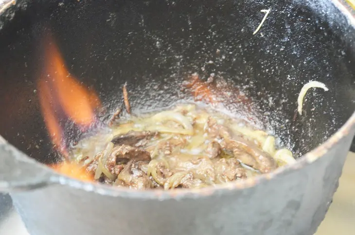 Паштет из куриной печени с коньяком.: шаг 3