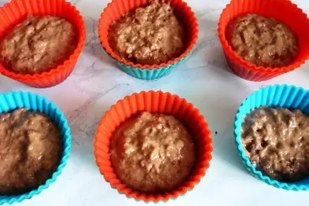 Шоколадные кексы  с конфитюром без яиц и масла!(заходите,угощайтесь!): шаг 4