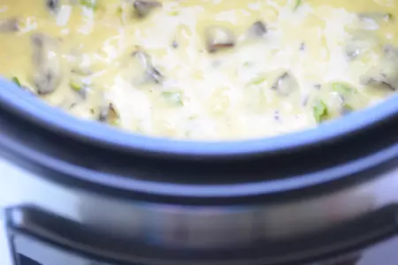 Сырный пирог с грибами: шаг 5