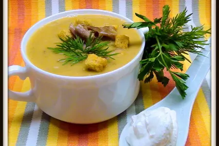 Гороховый суп с копчёными рёбрами: шаг 7