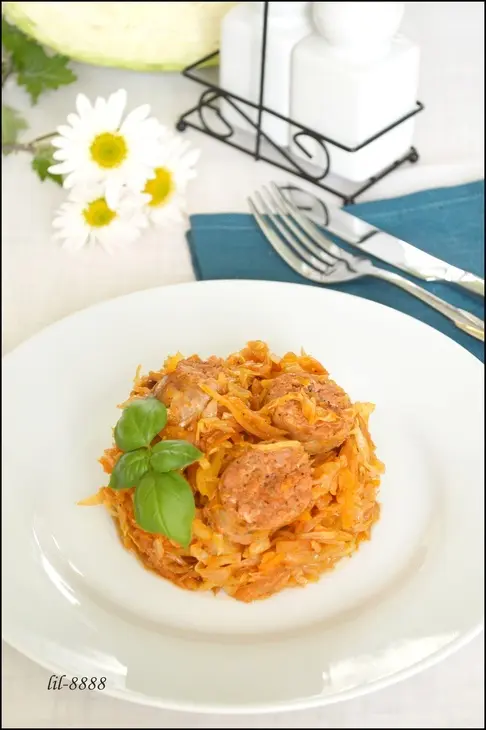 Капуста, тушенная с колбасками. тест-драйв.: шаг 5