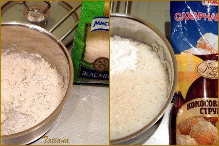 Ананасовые равиоли с кокосовым рисом и малиновым конфитюром: шаг 4