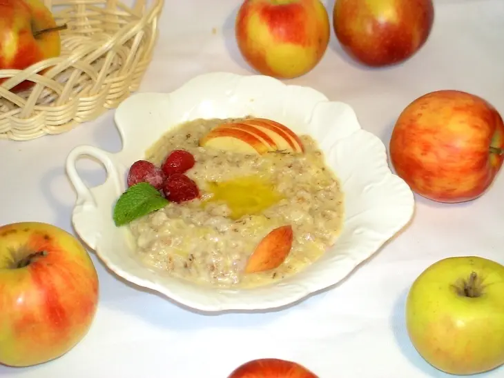 Каша молочная из пяти злаков с яблоками (тест-драйв): шаг 7