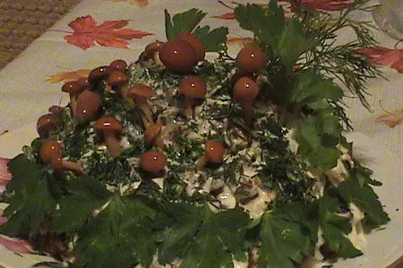 Салат =грибная полянка=: шаг 7