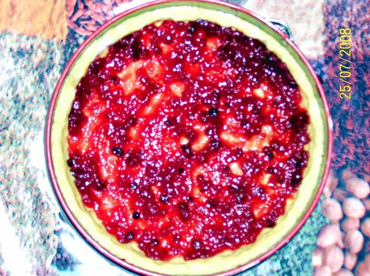 Песочный пирог с кокосовой стружкой и джемом: шаг 5