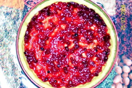 Песочный пирог с кокосовой стружкой и джемом: шаг 5