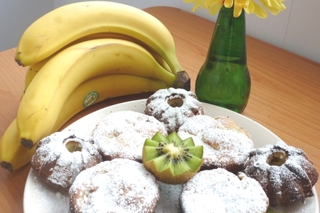 Творожно-банановые кексы с киви(декреп №27)(дуэль): шаг 5