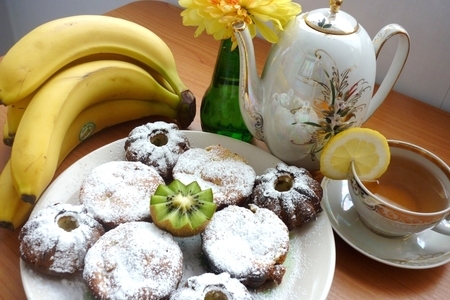 Творожно-банановые кексы с киви(декреп №27)(дуэль): шаг 6