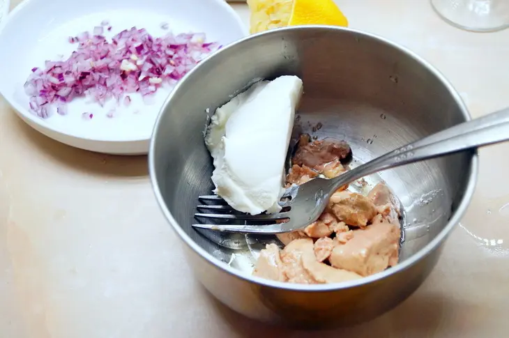 Паштет из печени трески со сливочным сыром. невероятно вкусно.: шаг 3