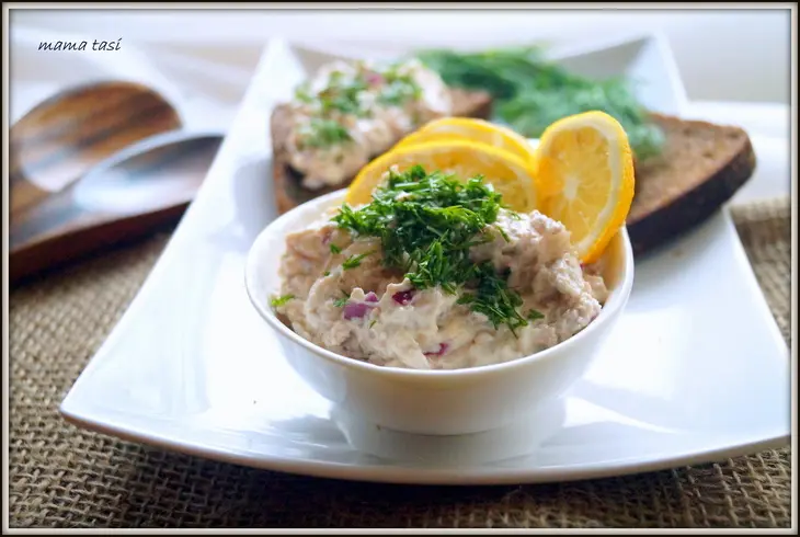 Паштет из печени трески со сливочным сыром. невероятно вкусно.: шаг 4