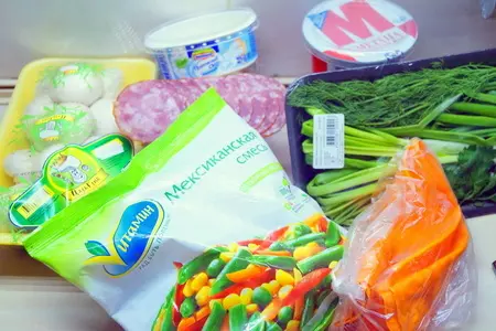 Заливной пирог с овощами и фаршированными грибами. сливочно-сырный, очень аппетитный. тест-драйв.: шаг 1