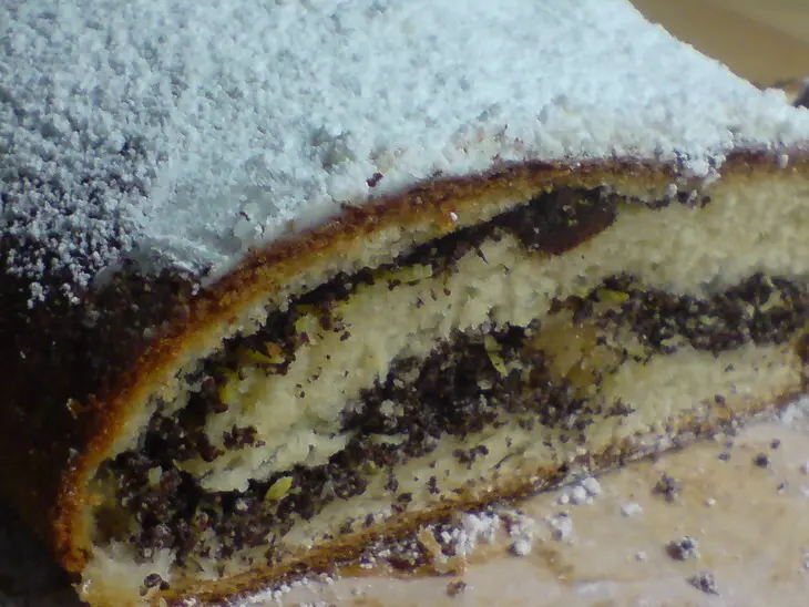 Штоллен  с маком,марципаном и вяленой клюквой  для эллы//mohnstollen: шаг 8