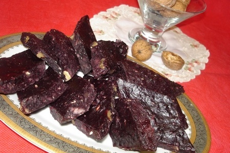 Пеламуши или арабский маль-бан, десерт из виноградного сока и орехов  тест драйв vitek: шаг 8