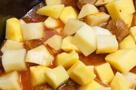 Соус из говядины с картошкой. тест-драйв.: шаг 5