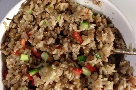 Копченая куриная грудка с крупами микс: шаг 3