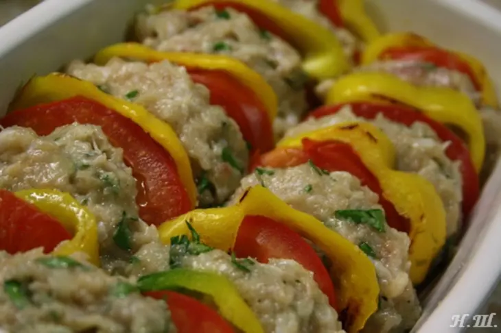 "кастрюля c котлетками" /teglia di polpette/: шаг 2