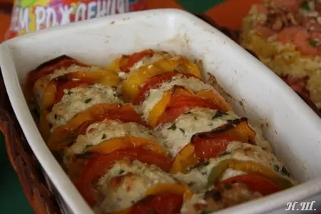 "кастрюля c котлетками" /teglia di polpette/: шаг 4